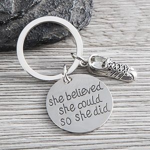 Runner Keychain, Runner She Believed She Could